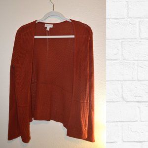 Established Burnt Umber Cardigan Sweater with bell